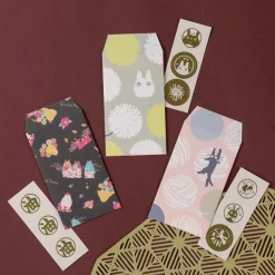 Maison Ghibli Cartes Postales Et Papier À Lettres|6 Enveloppes & autocollants Totoro Pissenlit - Mon voisin Totoro