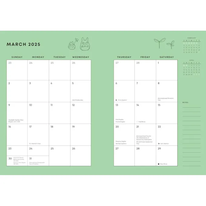 Maison Ghibli Agendas Et Calendriers|Agenda 2025 - Mon voisin Totoro