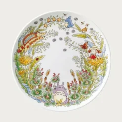 Maison Ghibli Cuisine Et Table|Assiette 23 cm Totoro Pissenlit - Mon Voisin Totoro