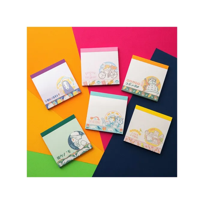 Maison Ghibli Petit Matériel|Assortiment de 24 Mini Blocs memo à collectionner - Studio Ghibli