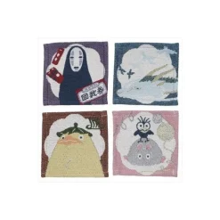 Maison Ghibli Cuisine Et Table|Assortiment de 4 Sous-verre Chihiro Pastel - Le Voyage de Chihiro