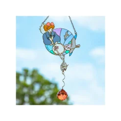 Maison Ghibli Décoration|Attrape-soleil vitrail Kiki - Kiki la petite sorcière