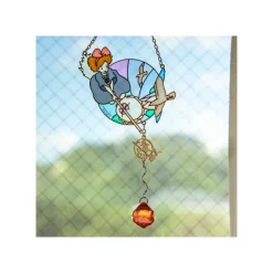Maison Ghibli Décoration|Attrape-soleil vitrail Kiki - Kiki la petite sorcière