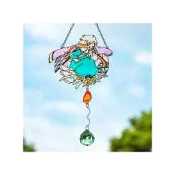 Maison Ghibli Décoration|Attrape-soleil vitrail Sophie & Hauru - Le Château ambulant