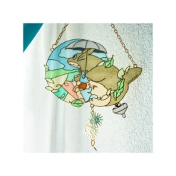 Maison Ghibli Décoration|Attrape-soleil vitrail Totoro - Mon Voisin Totoro