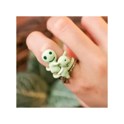Maison Ghibli Bijoux|Bague 3 anneaux Kodama - Princesse Mononoké