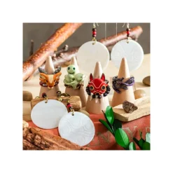 Maison Ghibli Bijoux|Bague 3 anneaux Kodama - Princesse Mononoké