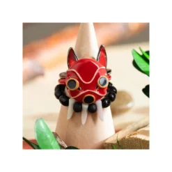 Maison Ghibli Bijoux|Bague 3 anneaux Masque de San - Princesse Mononoké