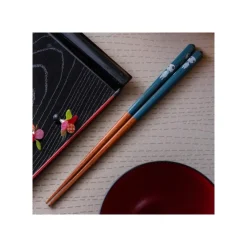 Maison Ghibli Cuisine Et Table|Baguettes laquées 21cm Kodama Bleu marine  - Princesse Mononoké