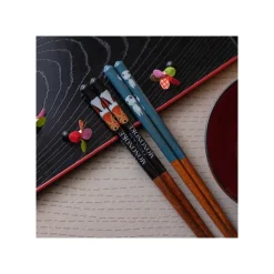 Maison Ghibli Cuisine Et Table|Baguettes laquées 21cm Masque de San - Princesse Mononoké