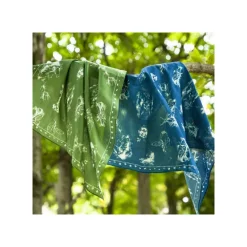 Maison Ghibli Textile|Bandana Vivre ensemble vert - Princesse Mononoké