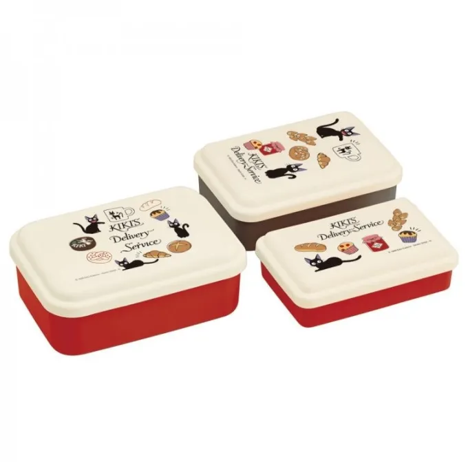 Maison Ghibli Cuisine Et Table|Bento 3 Parties Jiji Boulangerie - Kiki la petite sorcière