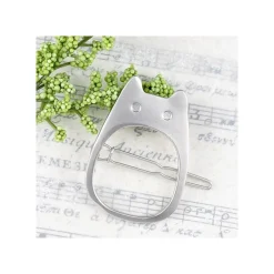 Maison Ghibli Bijoux|Bijou Barette Totoro Blanc Metal- Mon Voisin Totoro