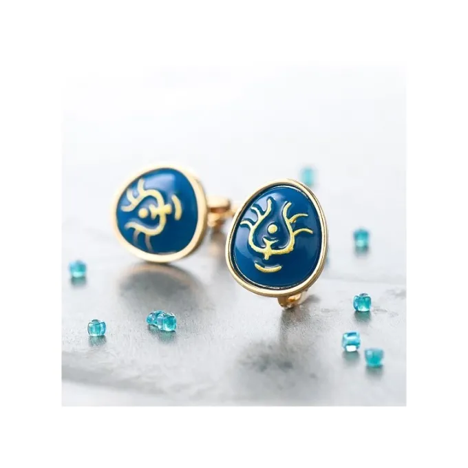 Maison Ghibli Bijoux|Bijou Boucle d’oreilles à Clips Cristal Volucite - Le Château dans le