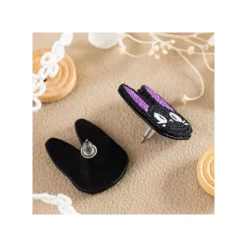 Maison Ghibli Bijoux|Bijou Boucle d’oreilles Broderie Jiji - Kiki la petite sorcière