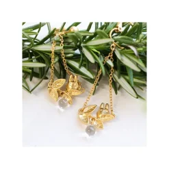 Maison Ghibli Bijoux|Bijou Boucle d’oreilles Clip Totoro Blanc Caché Dans Une Feuille - Mo