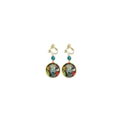 Maison Ghibli Bijoux|Bijou Boucles d’oreilles à clips Louise & Baron Vitrail - Si tu tends
