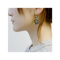 Maison Ghibli Bijoux|Bijou Boucles d’oreilles à clips Louise & Baron Vitrail - Si tu tends