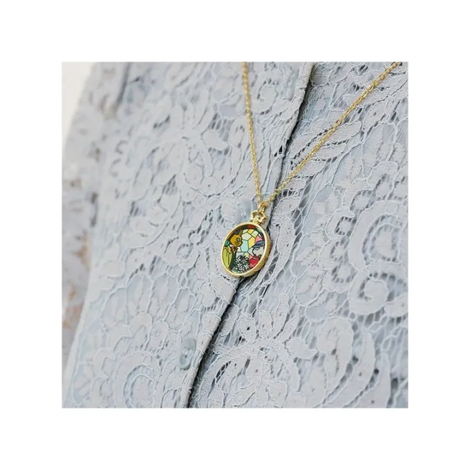 Maison Ghibli Bijoux|Bijou Pendentif Louise Et Baron Vitrail - Si tu tends l'oreille