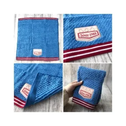 Maison Ghibli Linge De Maison|Boîte cadeau 3 serviettes Couture en denim - Mon Voisin Totoro