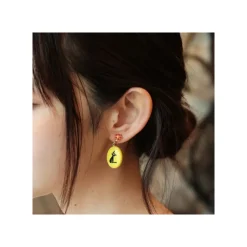 Maison Ghibli Bijoux|Boucles d’oreilles fantaisie jaunes Jiji - Kiki la petite sorcière