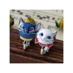 Maison Ghibli Bijoux|Boucles d’oreilles percées Yuki & Lune - Le Royaume des chats