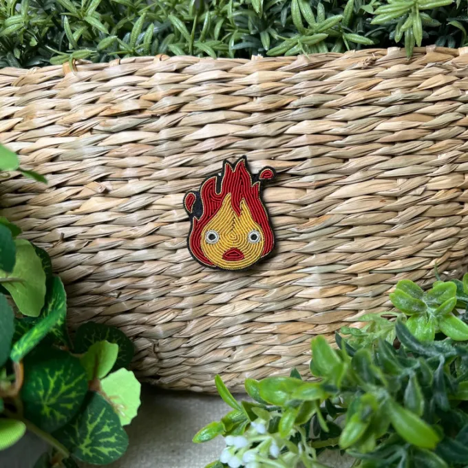Maison Ghibli Pins|Broche Cannetille Calcifer jaune - Le Château Ambulant