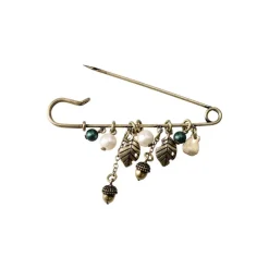 Maison Ghibli Accessoires|Bijoux|Broche épingle à nourrice Totoro & Feuilles - Mon Voisin Totoro