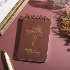 Maison Ghibli Carnets Et Cahiers|Carnet à spirales gauffré 11,5×7,2cm Sophie & Hauru - Le Château Ambu