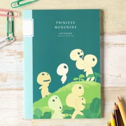 Maison Ghibli Carnets Et Cahiers|Carnet de notes B6 Kodama - Princesse Mononoké