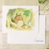 Maison Ghibli Cartes Postales Et Papier À Lettres|Carte de vœux aquarelle 24 x 15,8 cm Printemps - Mon Voisin Totoro