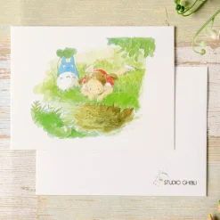 Maison Ghibli Cartes Postales Et Papier À Lettres|Carte de vœux aquarelle 24 x 15,8 cm Été - Mon Voisin Totoro