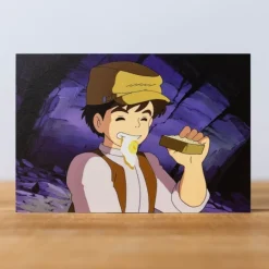 Maison Ghibli Cartes Postales Et Papier À Lettres|Carte Postale Pazu Goûter - Le Château dans le ciel