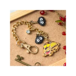 Maison Ghibli Straps|Chaînette Charms Chatbus & Noiraude - Mon Voisin Totoro