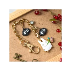 Maison Ghibli Straps|Chaînette Charms Totoro Blanc & Fruits - Mon Voisin Totoro