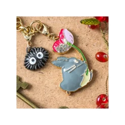Maison Ghibli Straps|Chaînette Charms Totoro Gris & Fleur - Mon Voisin Totoro