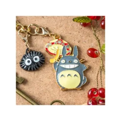 Maison Ghibli Straps|Chaînette Charms Totoro Gris & Champignon - Mon Voisin Totoro