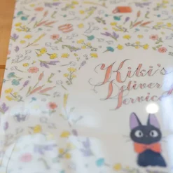 Maison Ghibli Classement|Chemise A4 avec 3 rabats Fleurs - Kiki la petite sorcière