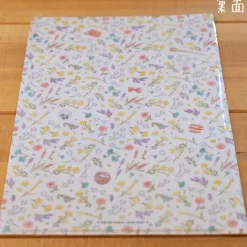 Maison Ghibli Classement|Chemise A4 avec 3 rabats Fleurs - Kiki la petite sorcière