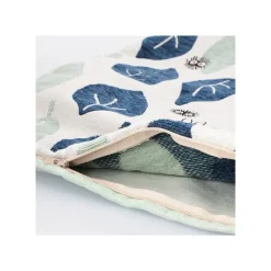 Maison Ghibli Mobilier|Coussin Totoro Feuilles Bleues et Vertes 45x45 cm - Mon Voisin Totoro