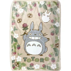 Maison Ghibli Linge De Maison|Couverture fluffy Totoro Framboise 100x140 cm - Mon Voisin Totoro