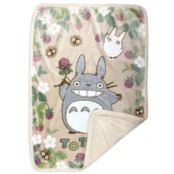 Maison Ghibli Linge De Maison|Couverture fluffy Totoro Framboise 100x140 cm - Mon Voisin Totoro