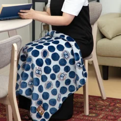 Maison Ghibli Linge De Maison|Couverture moirée Noiraude silhouette 70x100 cm - Mon Voisin Totoro
