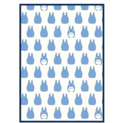 Maison Ghibli Linge De Maison|Couverture Silhouette Totoro Bleu 100x140 cm - Mon Voisin Totoro