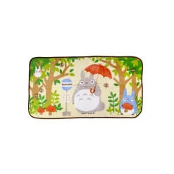 Maison Ghibli Linge De Maison|Couverture Totoro Arrêt de bus 80x150 cm - Mon Voisin Totoro