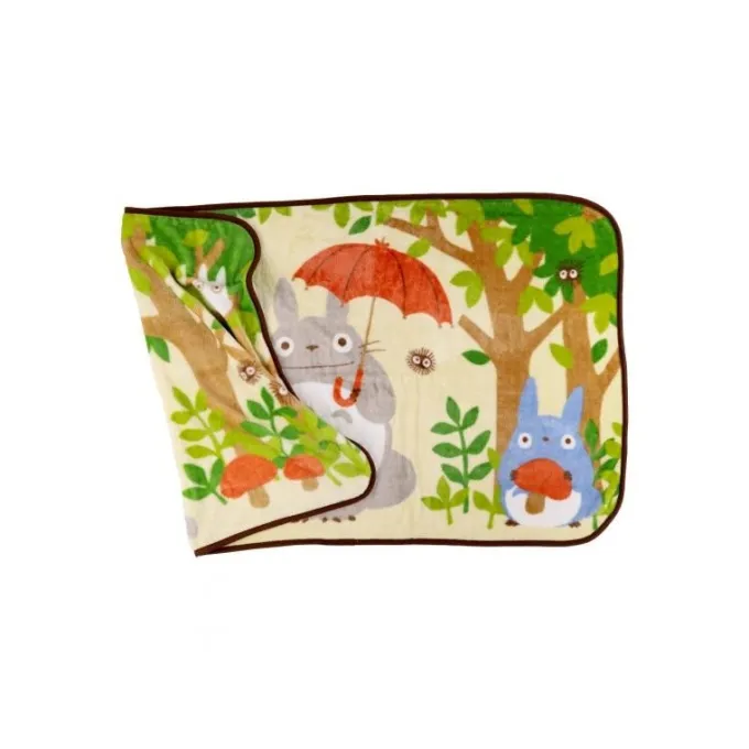 Maison Ghibli Linge De Maison|Couverture Totoro Arrêt de bus 80x150 cm - Mon Voisin Totoro