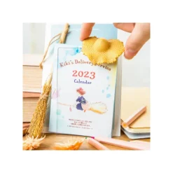Maison Ghibli Décoration|Diorama Jiji Chevalet et calendrier - Kiki la petite sorcière