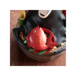 Maison Ghibli Décoration|Diorama No Face Bassine d’or et bambous - Le Voyage de Chihiro