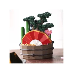 Maison Ghibli Décoration|Diorama No Face Bassine d’or et bambous - Le Voyage de Chihiro