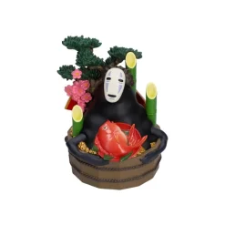 Maison Ghibli Décoration|Diorama No Face Bassine d’or et bambous - Le Voyage de Chihiro